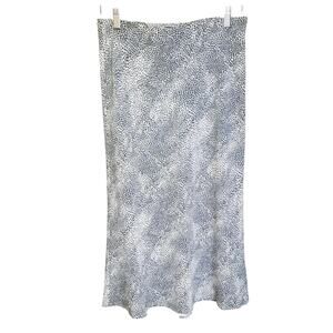 Rachel Zoe Womens Black and White Print Pull On Lightweight Midi Skirt Size 2